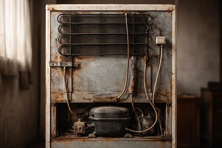 خوردگی و فرسودگی یخچال قدیمی؛ علت نشتی و خالی شدن گاز