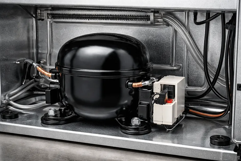 بررسی کمپرسور و رله استارت برای رفع مشکل صدای زیاد یخچال