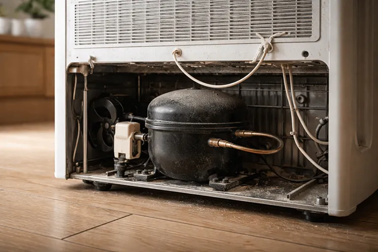 نشانه های خرابی موتور یخچال در پشت دستگاه و کاهش راندمان سرمایش