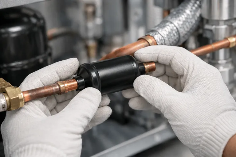 تعویض قطعه معیوب مدار تبرید برای جلوگیری از خالی شدن گاز یخچال