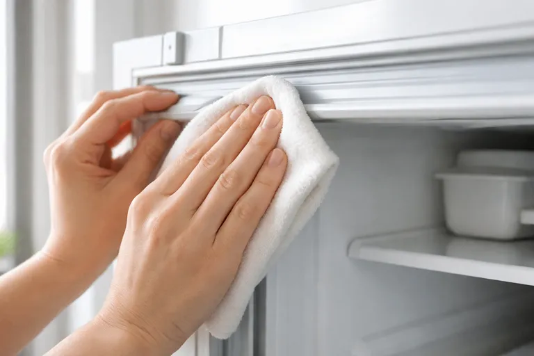 بررسی لاستیک دور درب برای رفع علت بوق زدن یخچال فریزر