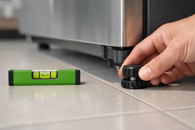 تراز کردن یخچال برای کاهش صدا و لرزش