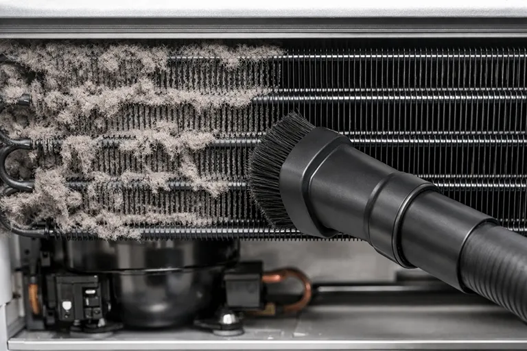 تمیز کردن کویل های کندانسور برای کاهش صدای یخچال