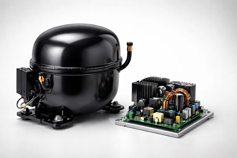 کمپرسور اینورتر یخچال همراه با ماژول کنترل دور متغیر