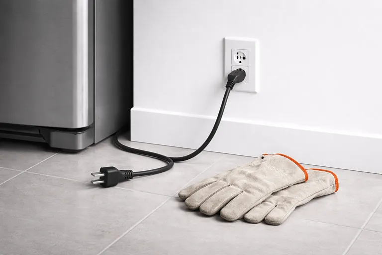 قطع برق و رعایت ایمنی قبل از بررسی برد هنگام خاموش شدن نمایشگر یخچال