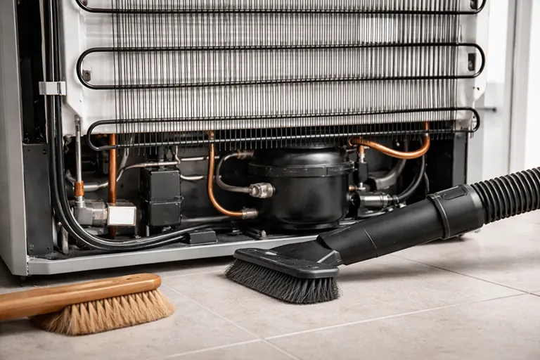 تمیز کردن کندانسور و بررسی فن ها برای رفع ارور HRS یخچال