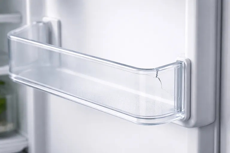 شکستگی قفسه درب یخچال و ایجاد مشکل بسته نشدن درب یخچال