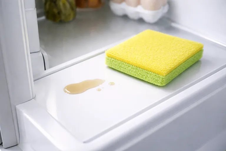 نشت مایعات در یخچال؛ دلیل رایج بوی بد داخل یخچال