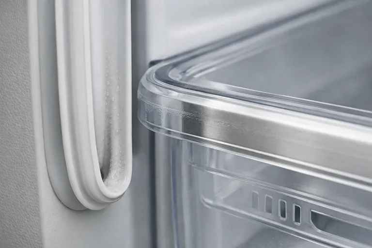 تمیز کردن درز لاستیک یخچال برای رفع بوی بد یخچال