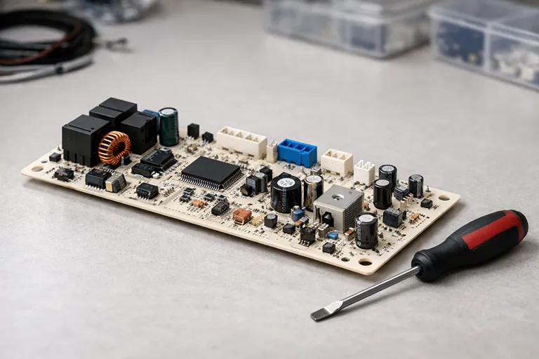 خرابی برد کنترل و اتصالات؛ علت تکرار ارور HRS یخچال