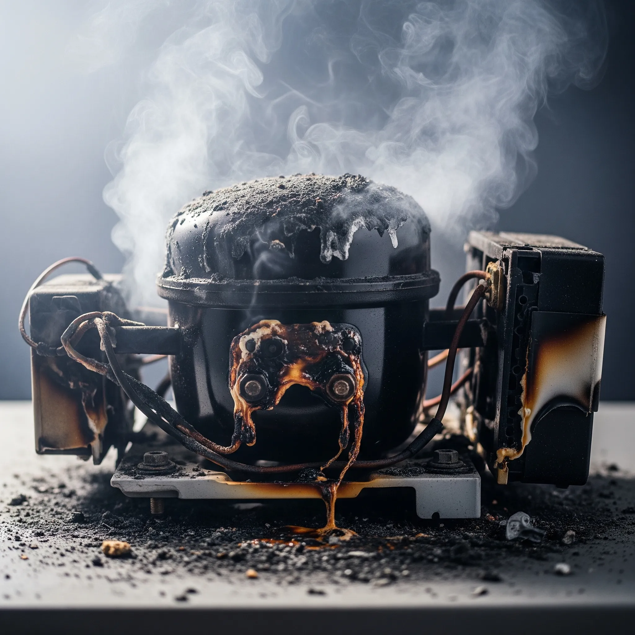 علائم سوختن کمپرسور