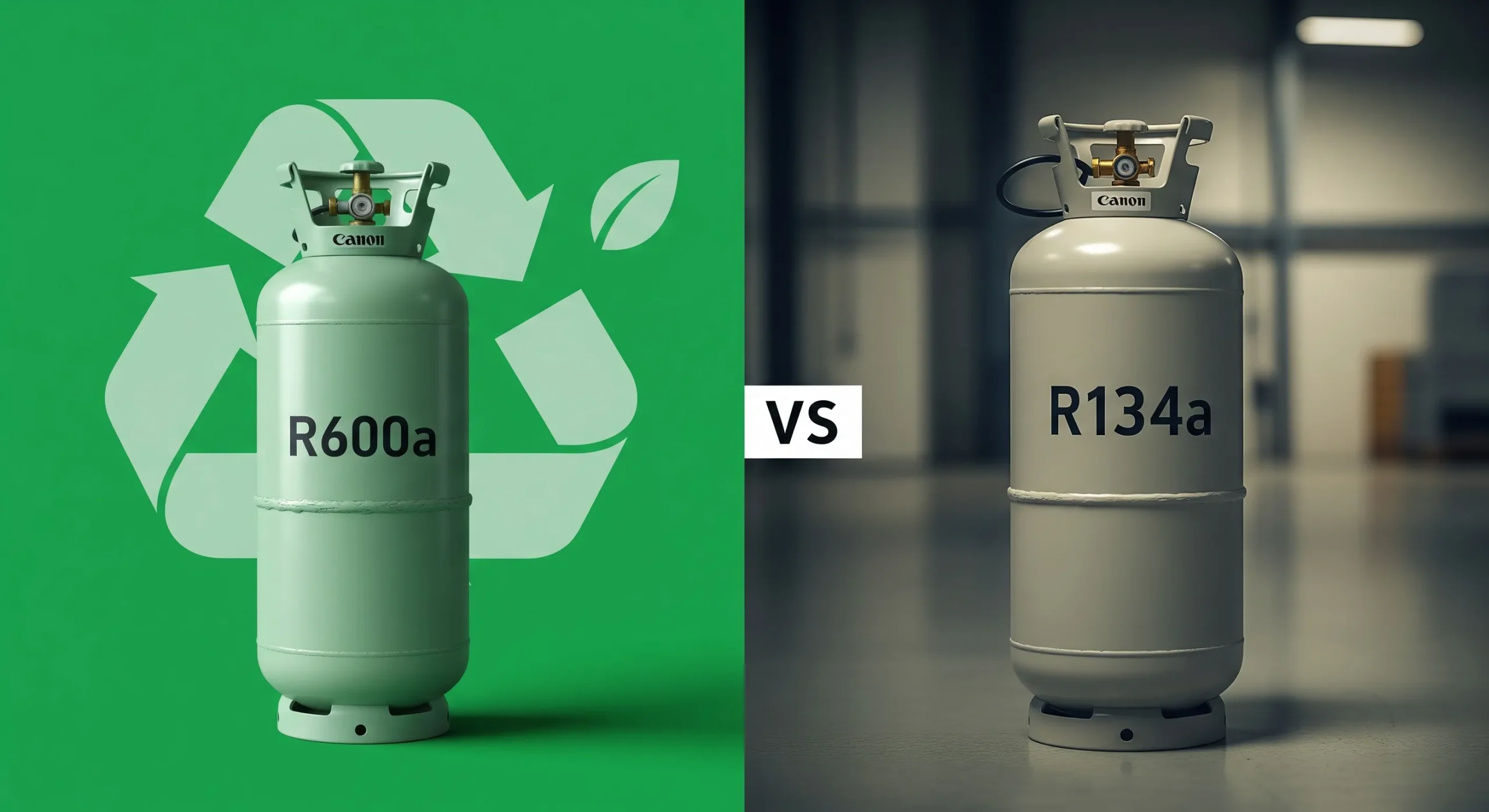 گاز r134a و r600a