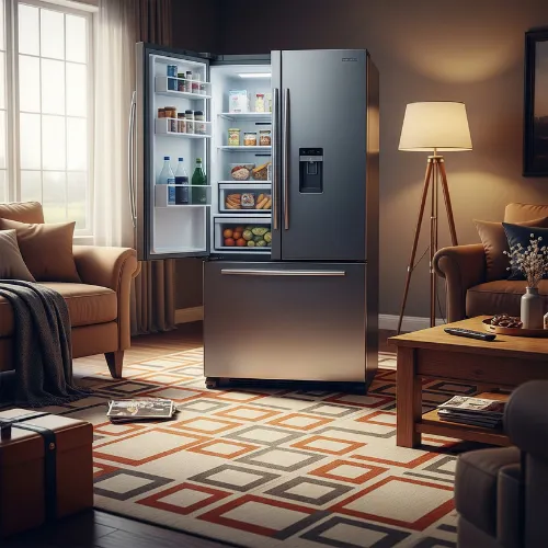 قرار دادن یخچال روی فرش