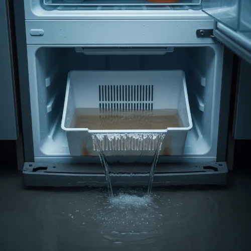 تمیز کردن سینی تخلیه یخچال