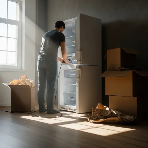 روشن کردن یخچال هنگام جابجایی