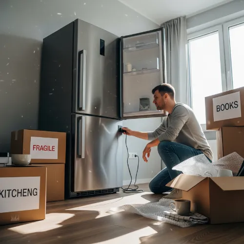 روشن کردن یخچال بعد از جابجایی