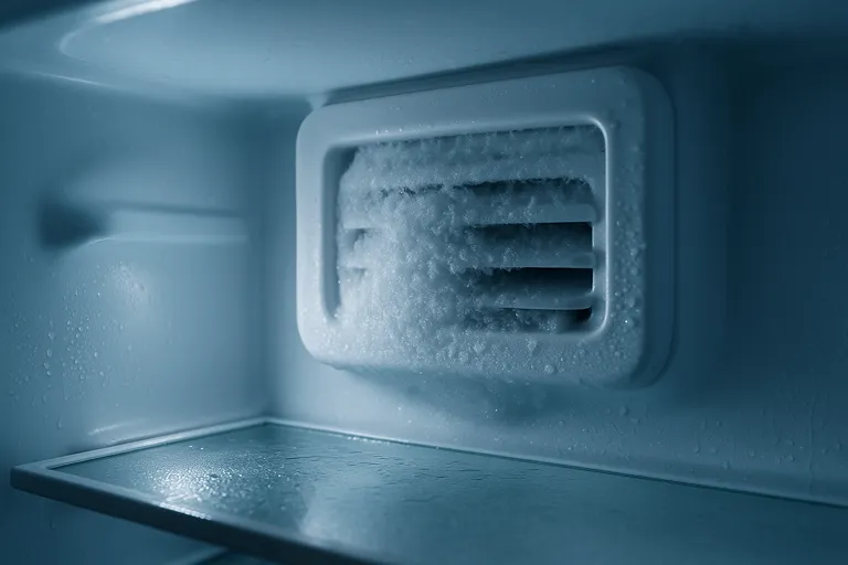 گرفتگی دریچه دمپر یخچال