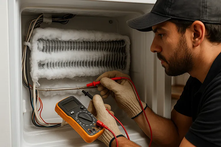 مشکل المنت دیفراست یخچال