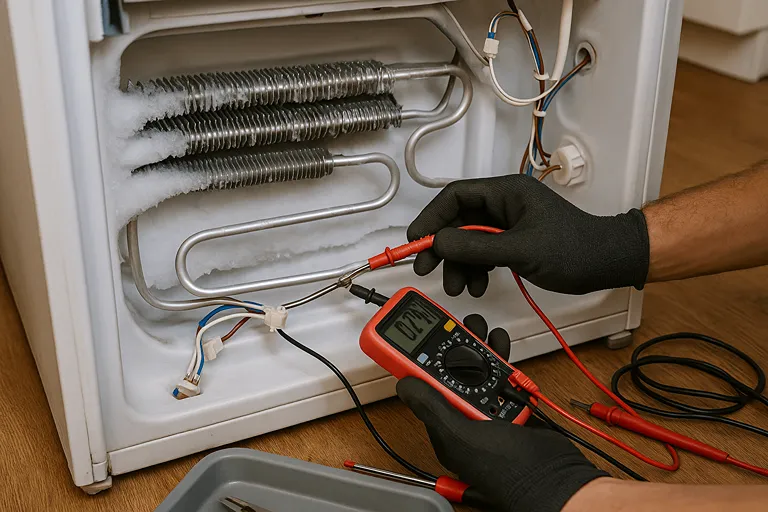 یخ زدگی المنت دیفراست یخچال