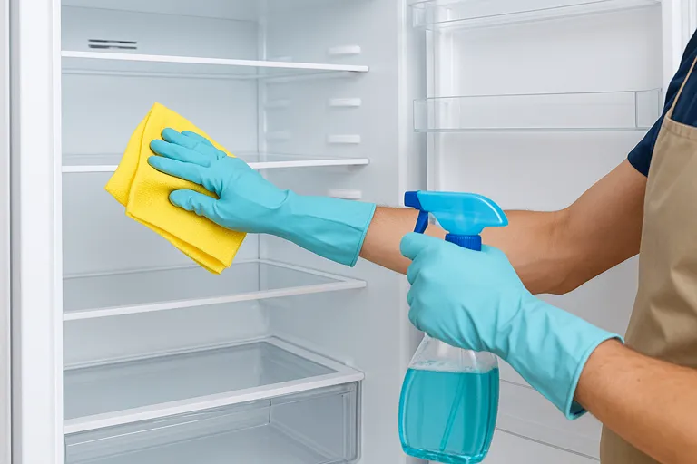 شستشو و نظافت داخل یخچال