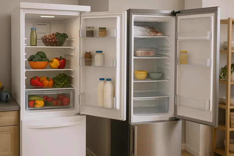 مقایسه ماندگاری مواد غذایی در یخچال برکف دار و بدون برفک