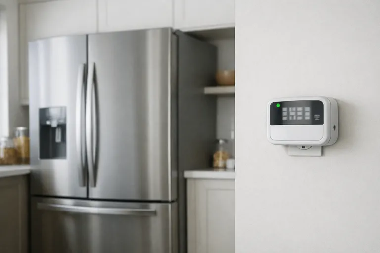 تصویر مفهومی مصرف انرژی یخچال در خانه برای مقایسه ساید و دوقلو