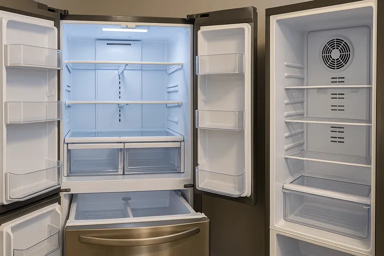 تفاوت گردش هوا در یخچال فرنچ دور و یخچال ساید