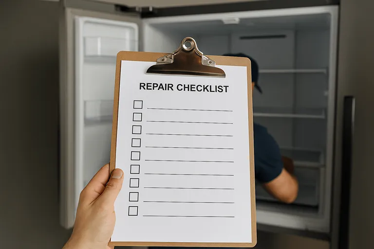 چک لیست کامل برای خدمات پس از تعمیر یخچال