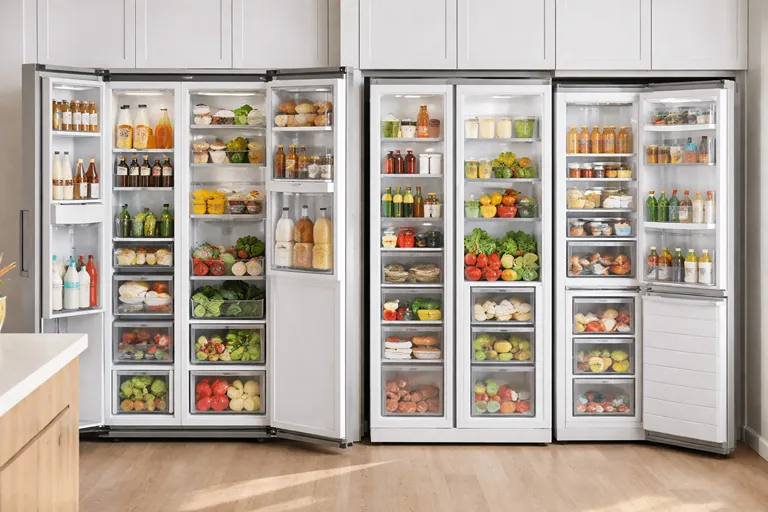 مقایسه ظرفیت ذخیره سازی در یخچال ساید بای ساید و یخچال دوقلو