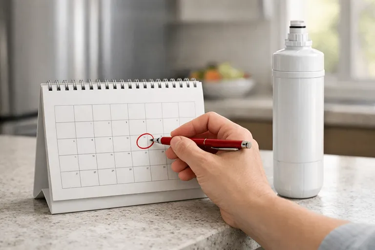 زمان تعویض فیلتر آب یخچال معمولاً هر 6 ماه یک بار